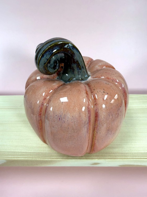 Dynia ceramiczna, jesienna ceramiczna dekoracja, dynia handmade, ozdoba ceramiczna na jesień