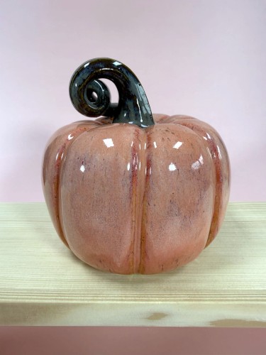 Dynia ceramiczna, jesienna ceramiczna dekoracja, dynia handmade, ozdoba ceramiczna na jesień