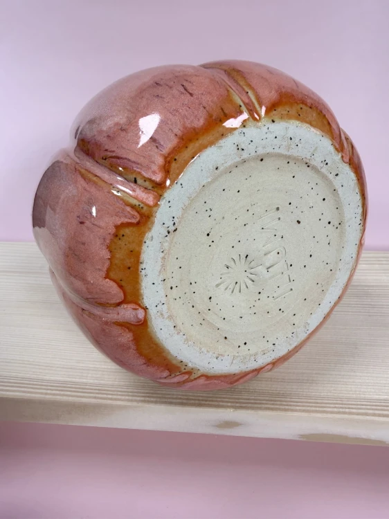 Dynia ceramiczna, jesienna ceramiczna dekoracja, dynia handmade, ozdoba ceramiczna na jesień